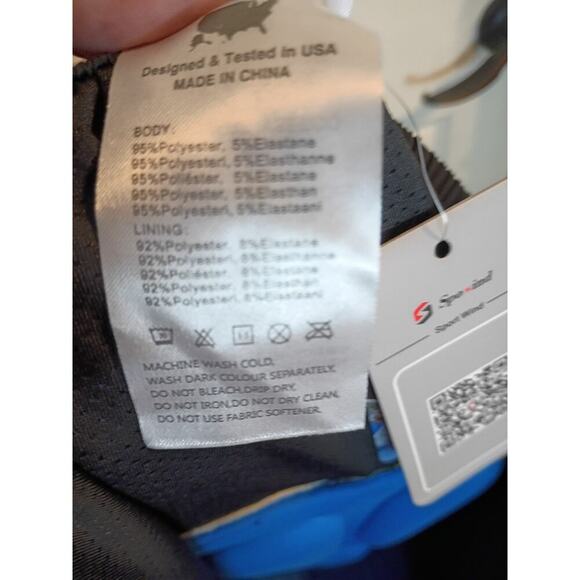 NWT Spowind Mens Black Cycling Shorts Pockets Padded Cushion Size L - Picture 9 of 9